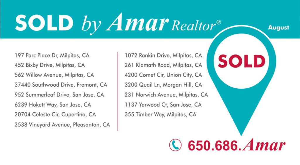 New Homes Sold by Amar Realtor